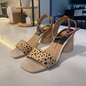 Dolce Vita Leopard Print Block Heel size 7